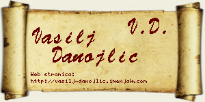 Vasilj Danojlić vizit kartica